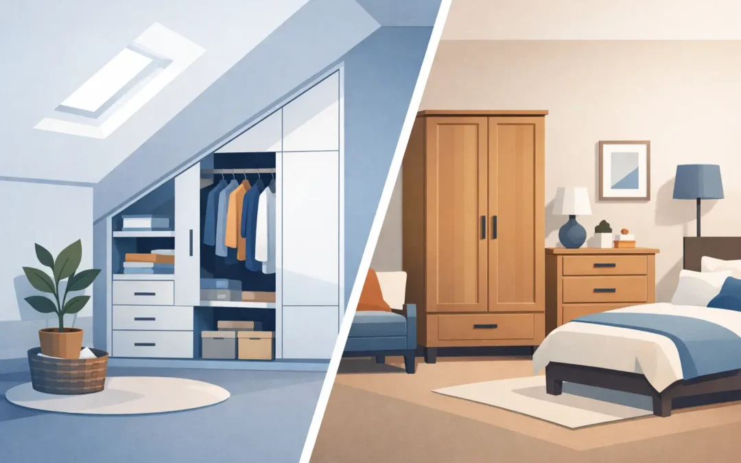 Sloped Ceiling Wardrobes vs Freestanding Furniture