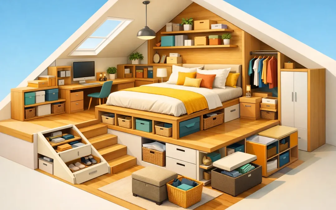 11 Best Storage Ideas for Loft Bedrooms