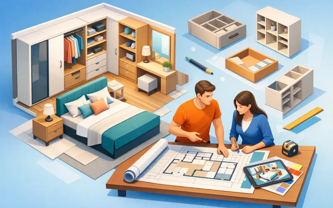How to Plan Fitted Bedroom Storage