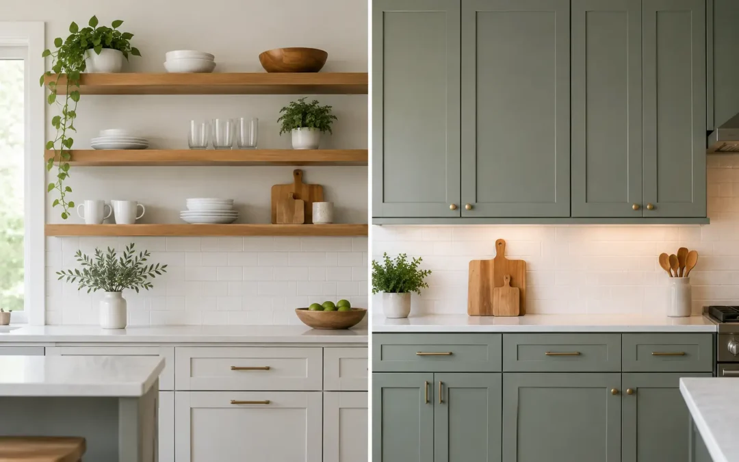 Open Shelving Versus Cabinets for Your Home